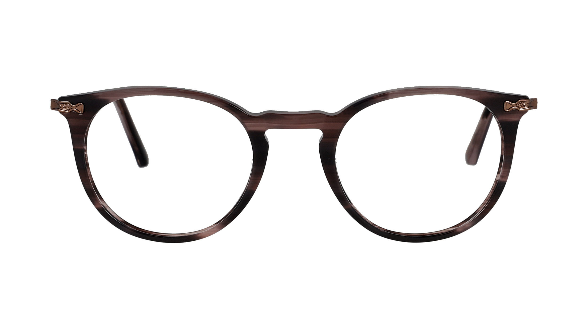 Lunettes Vintage Panora Optik Artisanales - Transparentes Brunes Ovales, NOS, Unisexe