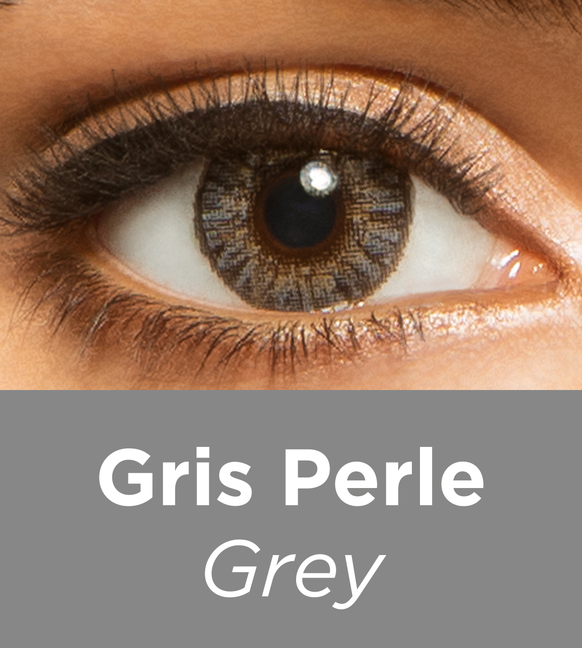 Lentilles De Couleur Grises Mirel Gray - Haute Opacité, Durée 3 Mois, 2 Lentilles, Courbe 8.6 - Neuf