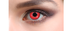 Lentilles de contact Lentilles Halloween - Hypnotic red x2