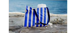 Accessoires Sac Rayures Bleues