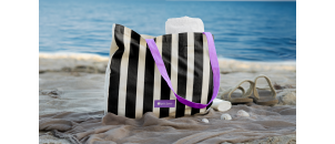 Accessoires SAC RAYURES NOIRES