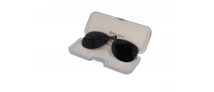 Accessoires Clip solaire polarisant gris avec son &eacute;tui