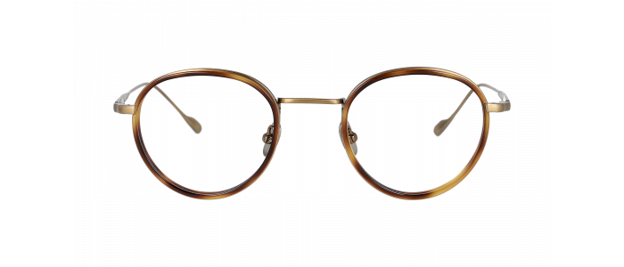 Lunettes De Vue Frank Custom FT7170E - Monture Titane/acétate Doré Marron, Taille 48, Neuf Avec étiquettes
