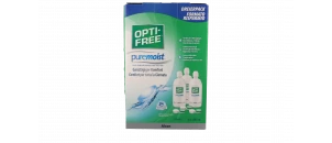 Produit lentilles Opti-free Puremoist pack 3 mois 3X300ml