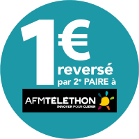 1 € reversé à l'AFM Téléthon