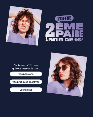 Optic 2000 - 2&egrave;me paire &agrave; partir de 1euro